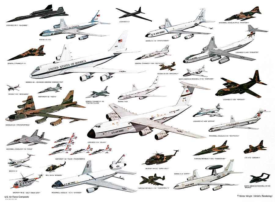 American Aircraft, 1981 Drawing by Granger