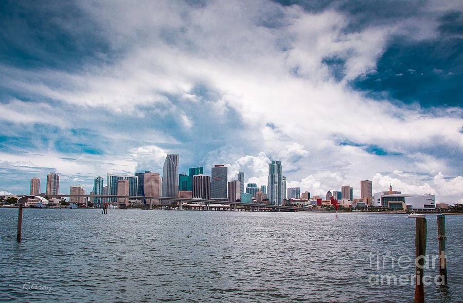 American Airline Arena And Downtown Miami Photograph By Rene Triay ...