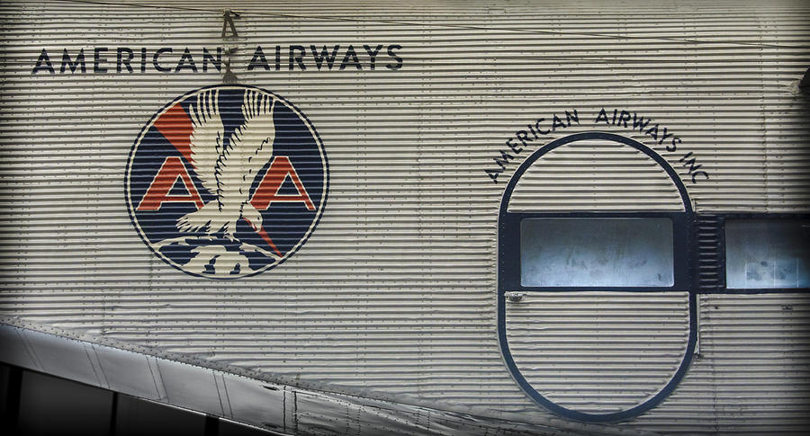 Vintage Photograph - American Airways Tri Motor by Bradley Clay