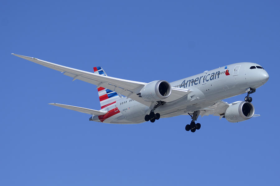 American American Airlines first Boeing 787-823 N800AN taking off Phoenix Sky Harbor March 6 2015  Photograph by Brian Lockett