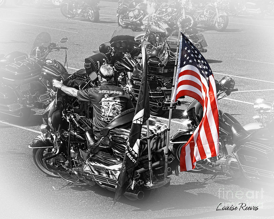 American BIker Photograph by Louise Reeves