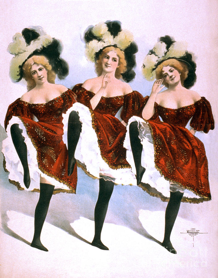 American Burlesque Costumes 1899 Photograph by Photo Researchers