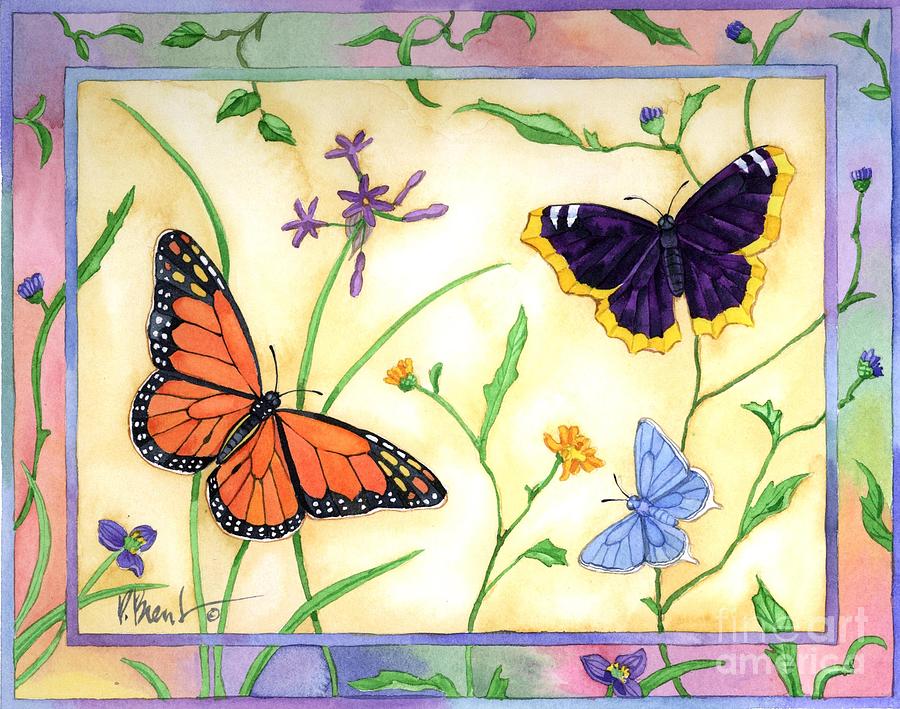 Butterfly Painting - American Butterflies 2 by Paul Brent