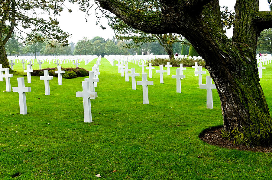 Omaha Photograph - American Cemetery at Normandy by Tammy Abrego