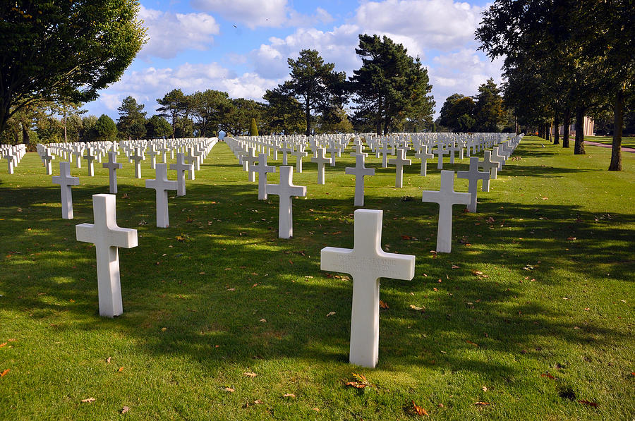 American Cemetery Omaha Beach Photograph by Roland Dupree - Fine Art ...