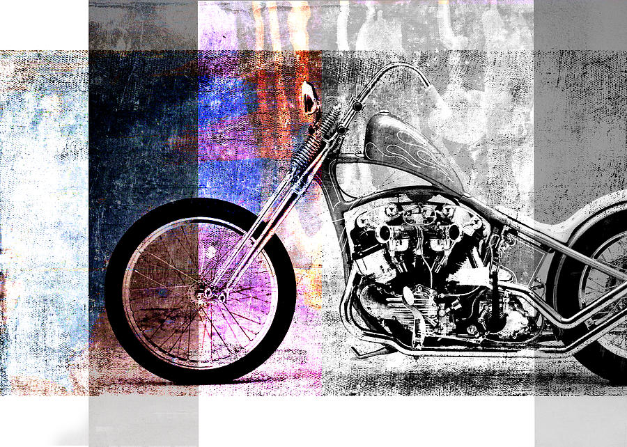 American Chopper Bike Digital Art