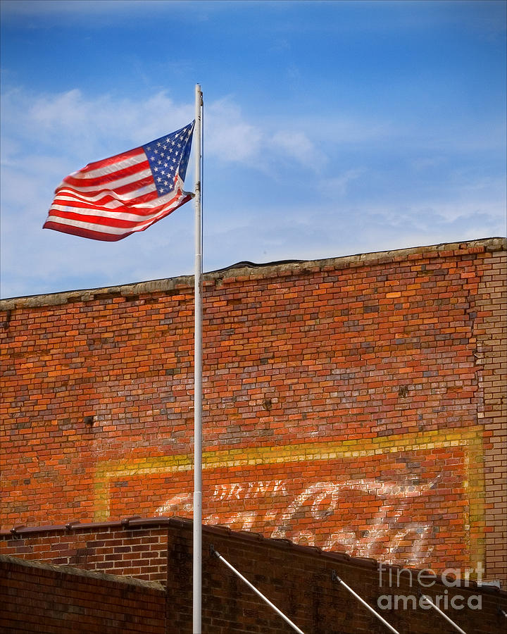 American Classics - Flag and Coke Photograph by T Lowry Wilson