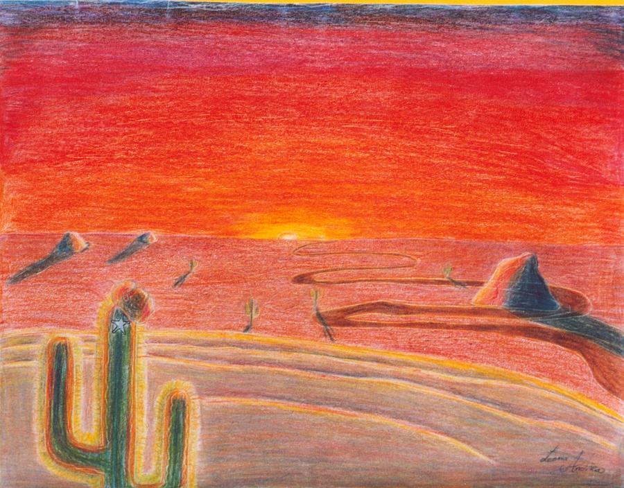 American Desert Painting by Nieve Andrea 