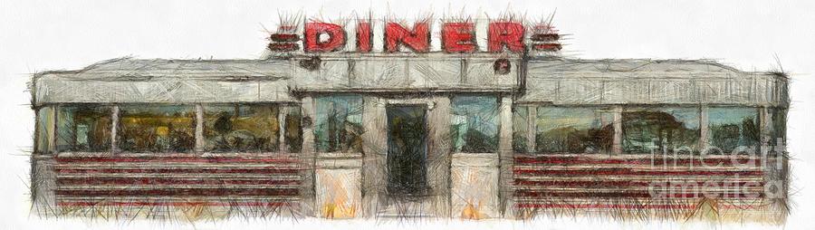 American Diner Pencil Photograph by Edward Fielding