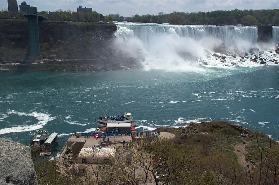 American Falls from Above the Maid Photograph by Barbara McDevitt