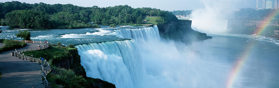 Waterfall Photograph - American Falls Niagara Falls Ny Usa by Panoramic Images