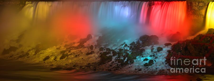 American Falls Rainbow Photograph by Adam Jewell