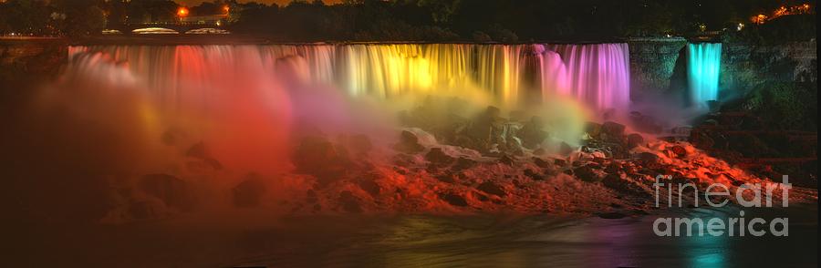 American Falls Rainbow Colors Photograph by Adam Jewell