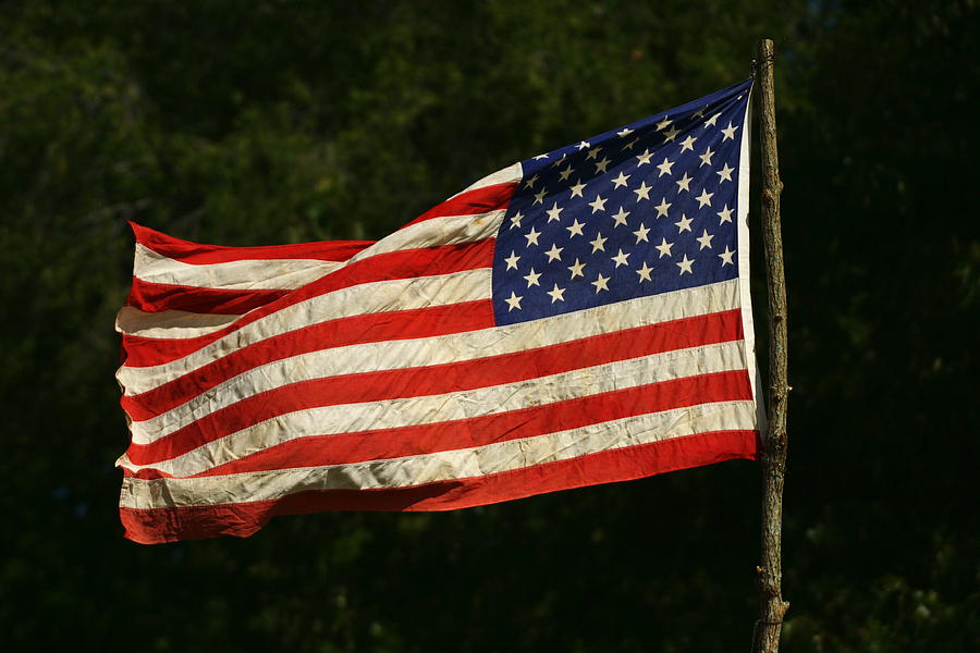 American Flag Photograph by Alan Hutchins