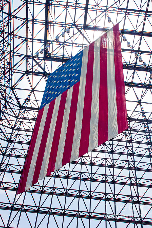 American Flag At The Kennedy Library IIi Photograph