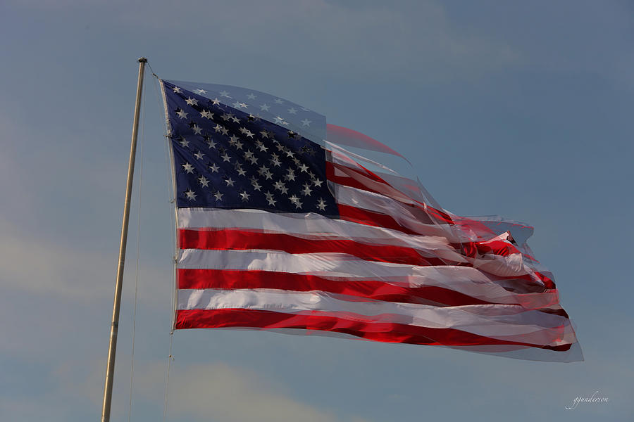 American Flag Photograph by Gary Gunderson