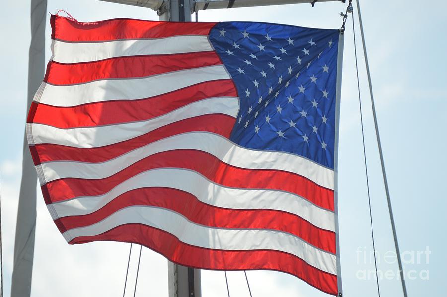 American Flag Photograph by Lynellen Nielsen