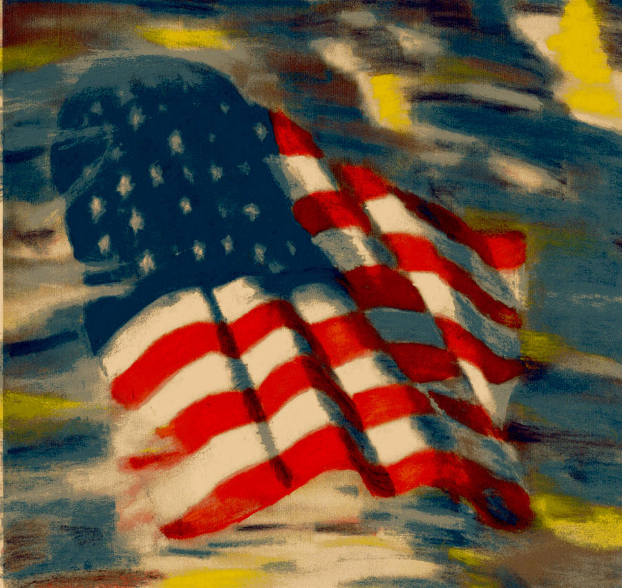 American Flag Pastel by Patrick McClellan - Fine Art America
