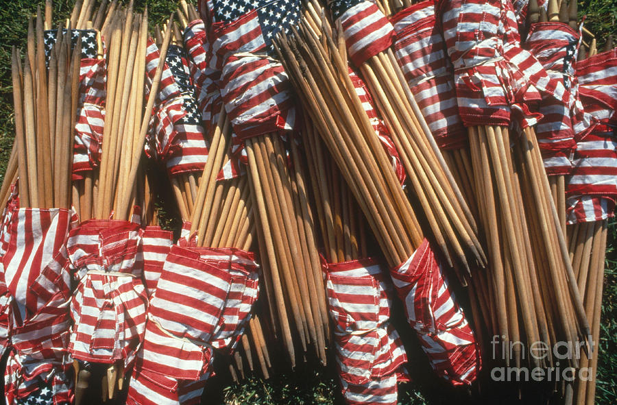 American Flags Photograph by Joseph Sohm ChromoSohm Media Inc