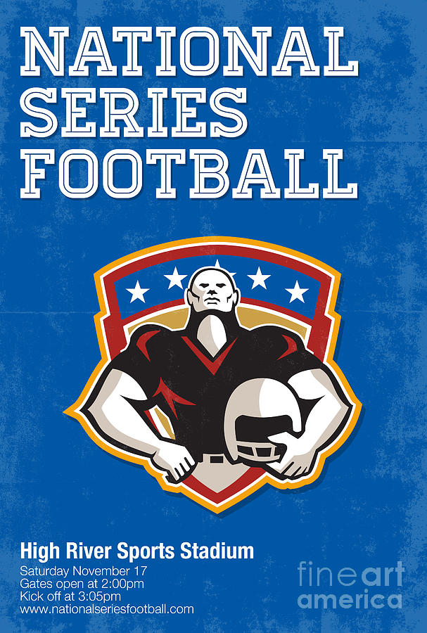 American Football National Series Poster Art Digital Art
