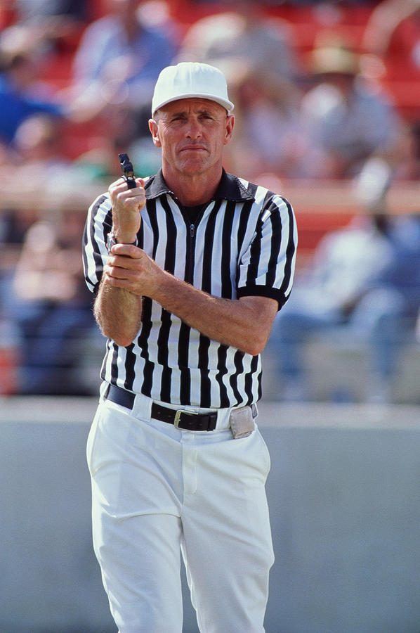 American football referee signalling Photograph by Getty Images
