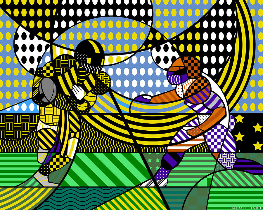 American Football - Steelers Digital Art by Randall J Henrie