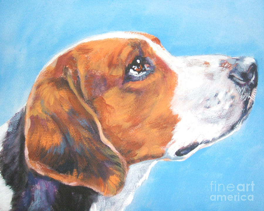 American Foxhound Painting by Lee Ann Shepard