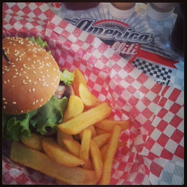 Hamburger Photograph - American Graffiti #diner #approved by Valentina Di Martino