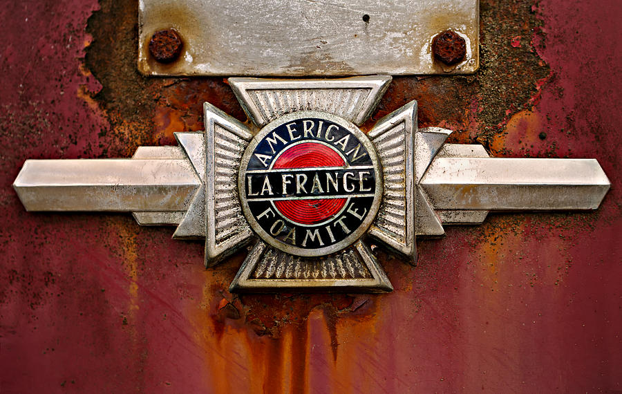 American LaFrance Foamite Badge Photograph by Mary Jo Allen