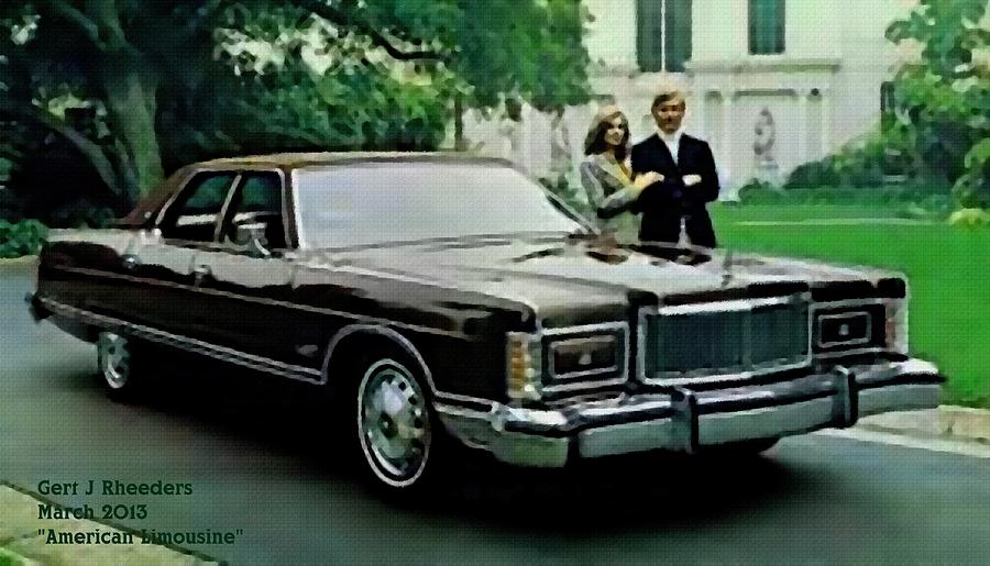 American Limousine Painting by Gert J Rheeders | Fine Art America