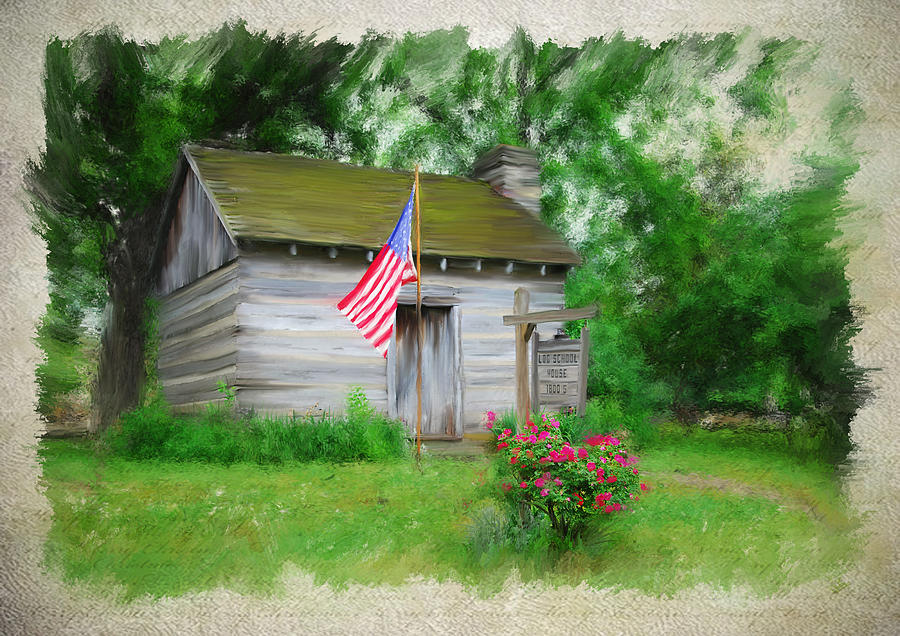 American Log Cabin Photograph by Mary Timman