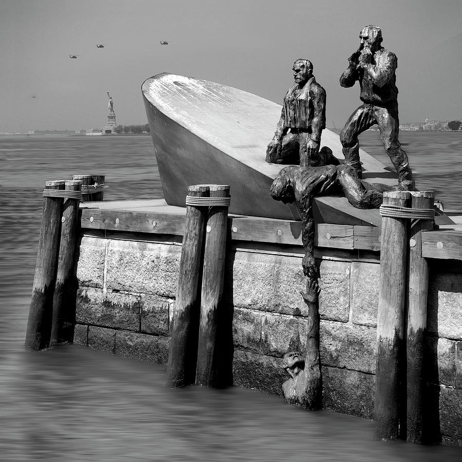 Landmark Photograph - American Merchant Mariners Memorial by Mike McGlothlen