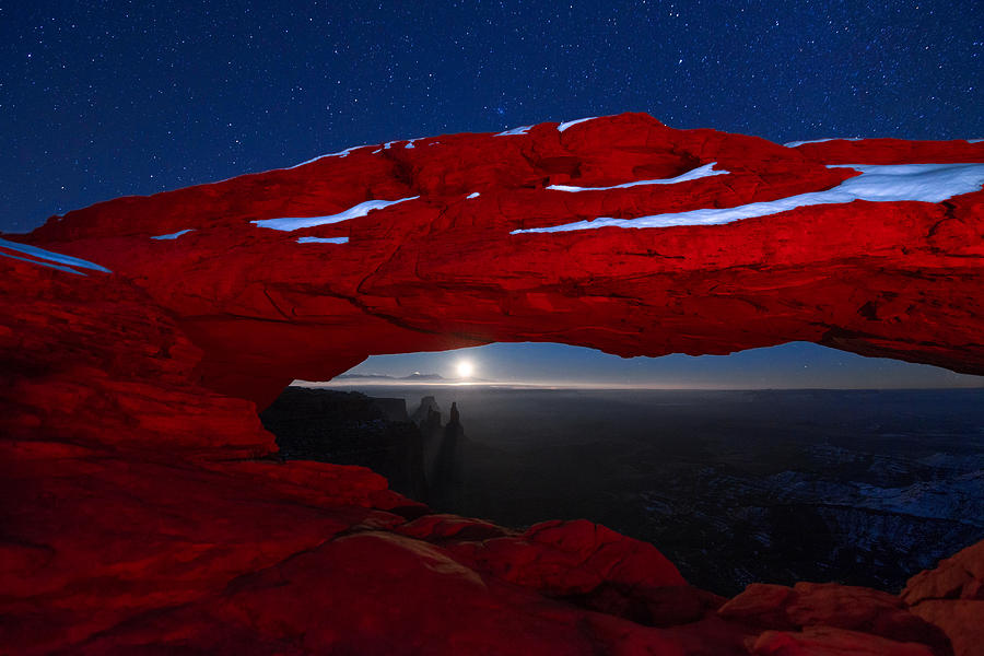 American Moonrise Photograph by Dustin LeFevre