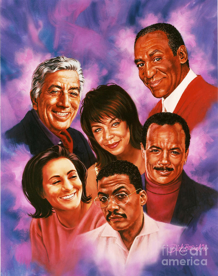 American Music All Stars Painting by Dick Bobnick