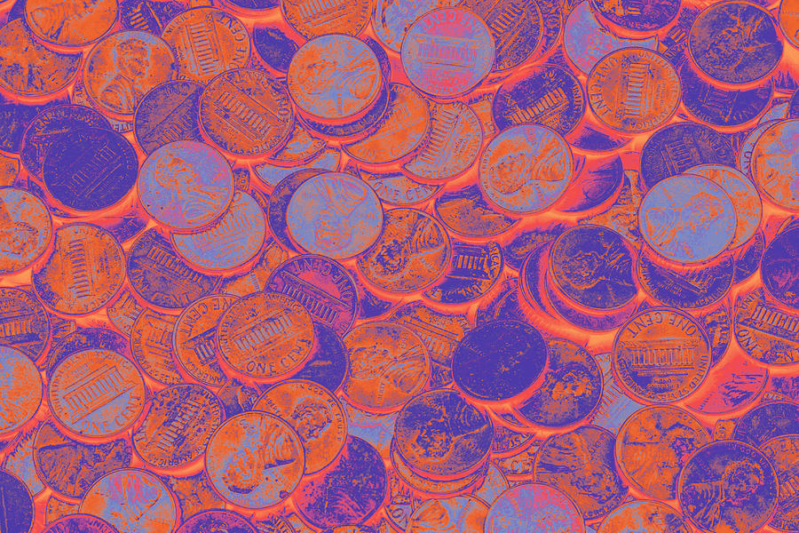 American pennies Pop Art Photograph by Keith Webber Jr