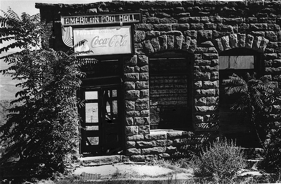American Pool Hall facade ghost town Jerome Arizona 1968  Photograph by David Lee Guss