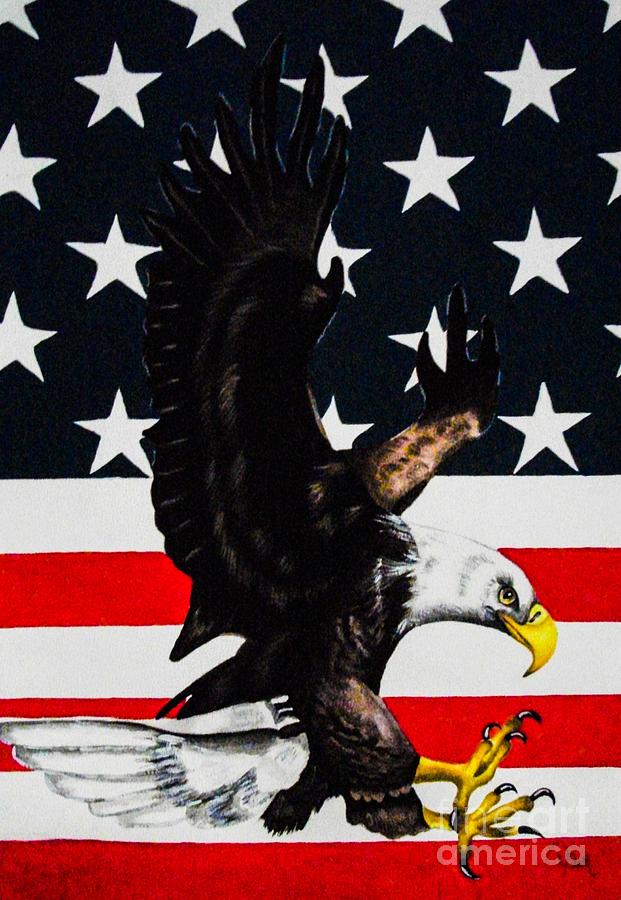 American pride Painting by Dawn Siegler - Fine Art America