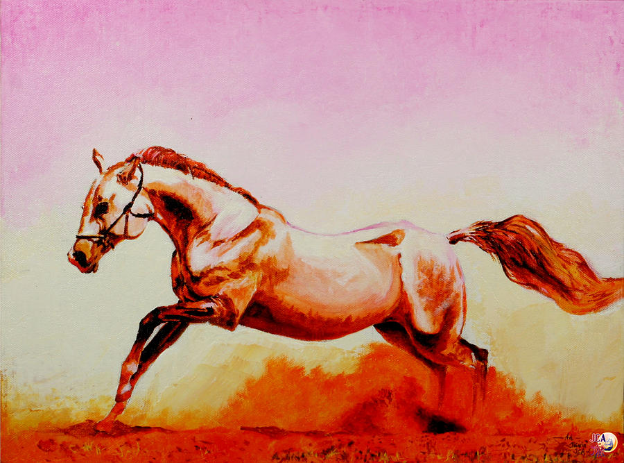 American Quarter Horse Painting by Jiswin Sunny - Fine Art America