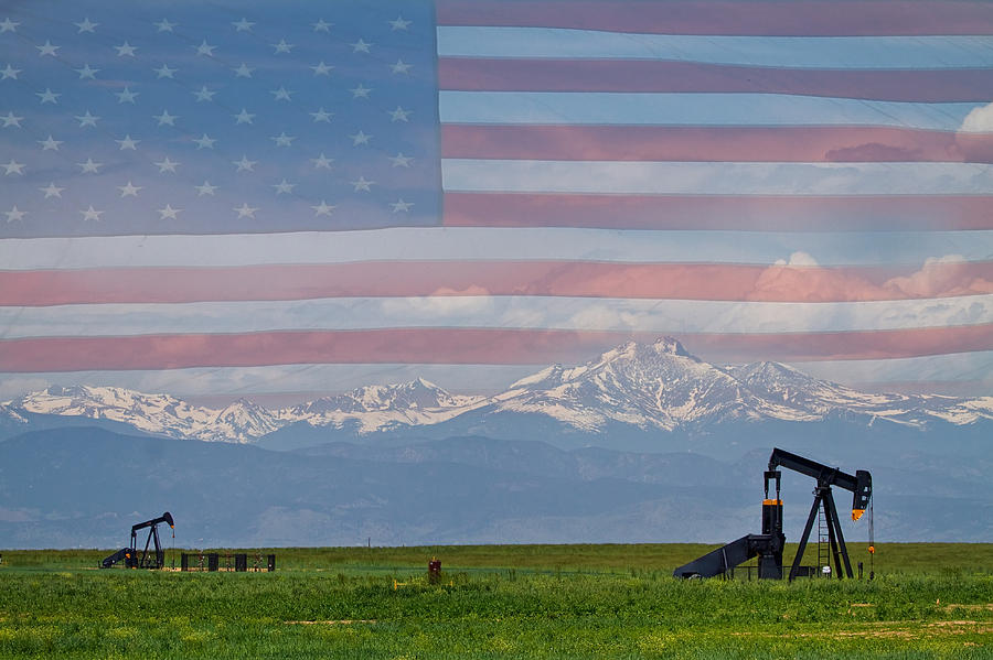 American Rocky Mountain Front Range Oil Photograph by James BO Insogna