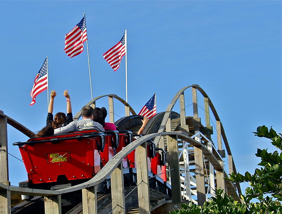 American Roller Coaster Photograph by Denise Mazzocco