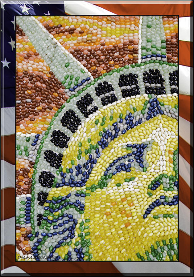 American Statue of Liberty Mosaic  Photograph by LeeAnn McLaneGoetz McLaneGoetzStudioLLCcom