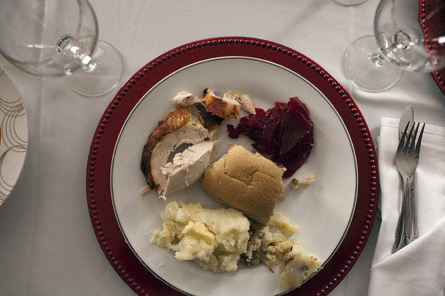American thanksgiving dinner Photograph by Sarah Palmer