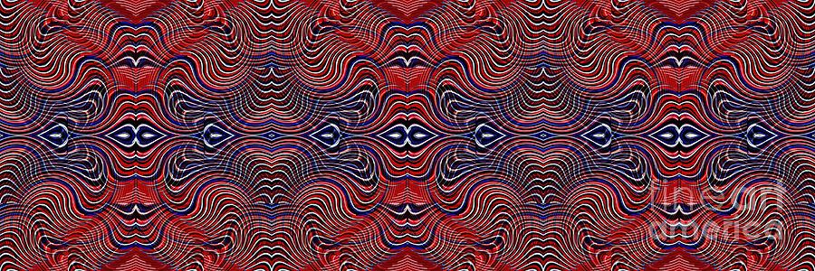 Americana Swirl Banner 4 Digital Art by Sarah Loft