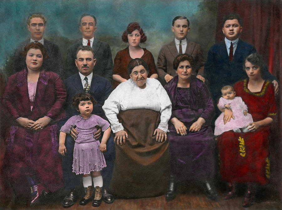 Americana - This is my family 1925 Photograph by Mike Savad