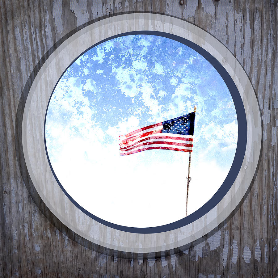 Americana USA Flag Digital Art by Ann Powell