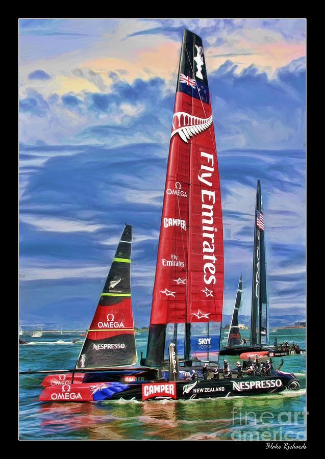 Americas Cup Emirates Team New Zealand Photograph by Blake Richards