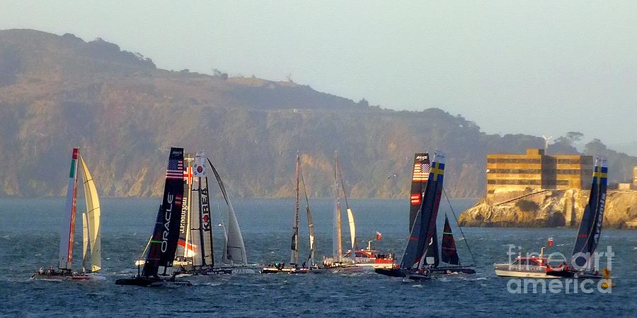 Americas Cup Racing V Photograph by Scott Cameron