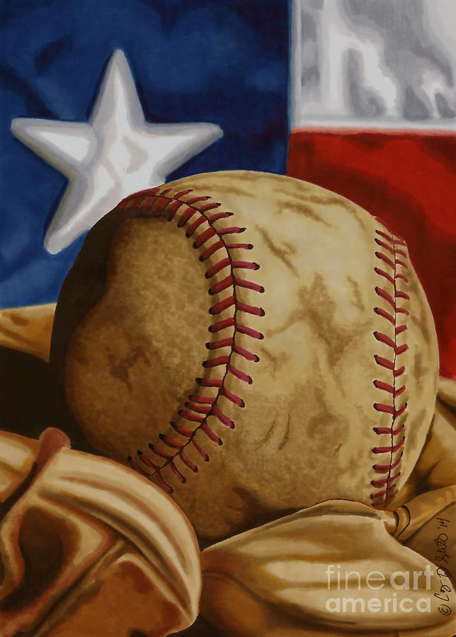 Americas Pastime 2 Drawing by Cory Still