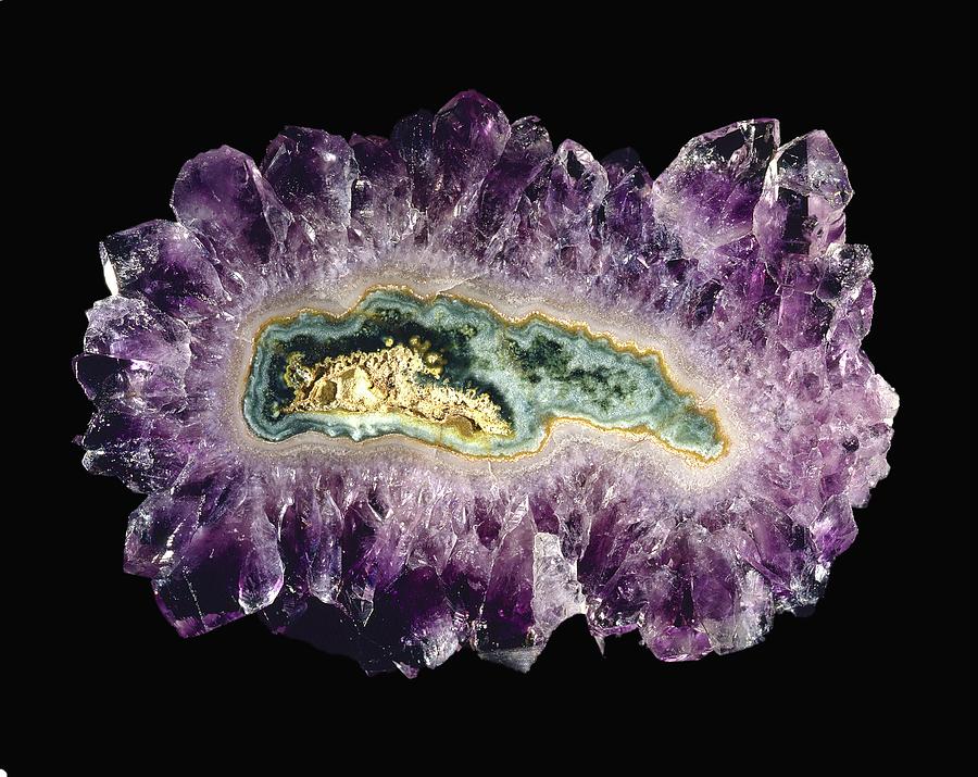 Amethyst Crystals Photograph by Alfred Pasieka/science Photo Library