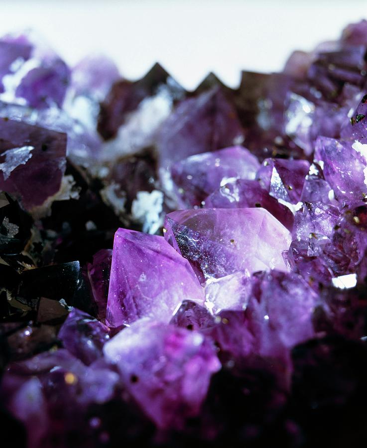 Amethyst Crystals Photograph by Science Photo Library Amethyst Crystals Photograph by Science Photo Library
